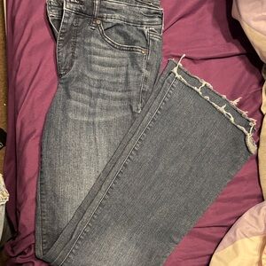 Women's Distressed Blue Jeans